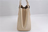 Authentic BURBERRY Vintage Leather Shoulder Hand Bag Ivory 5148F