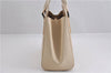 Authentic BURBERRY Vintage Leather Shoulder Hand Bag Ivory 5148F