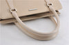 Authentic BURBERRY Vintage Leather Shoulder Hand Bag Ivory 5148F