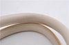 Authentic BURBERRY Vintage Leather Shoulder Hand Bag Ivory 5148F
