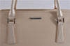 Authentic BURBERRY Vintage Leather Shoulder Hand Bag Ivory 5148F