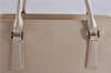 Authentic BURBERRY Vintage Leather Shoulder Hand Bag Ivory 5148F