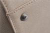 Authentic BURBERRY Vintage Leather Shoulder Hand Bag Ivory 5148F
