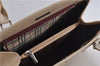Authentic BURBERRY Vintage Leather Shoulder Hand Bag Ivory 5148F