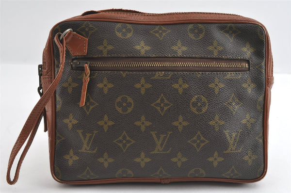Authentic Louis Vuitton Monogram Pochette Sport Clutch Bag Old Model Junk 5149I
