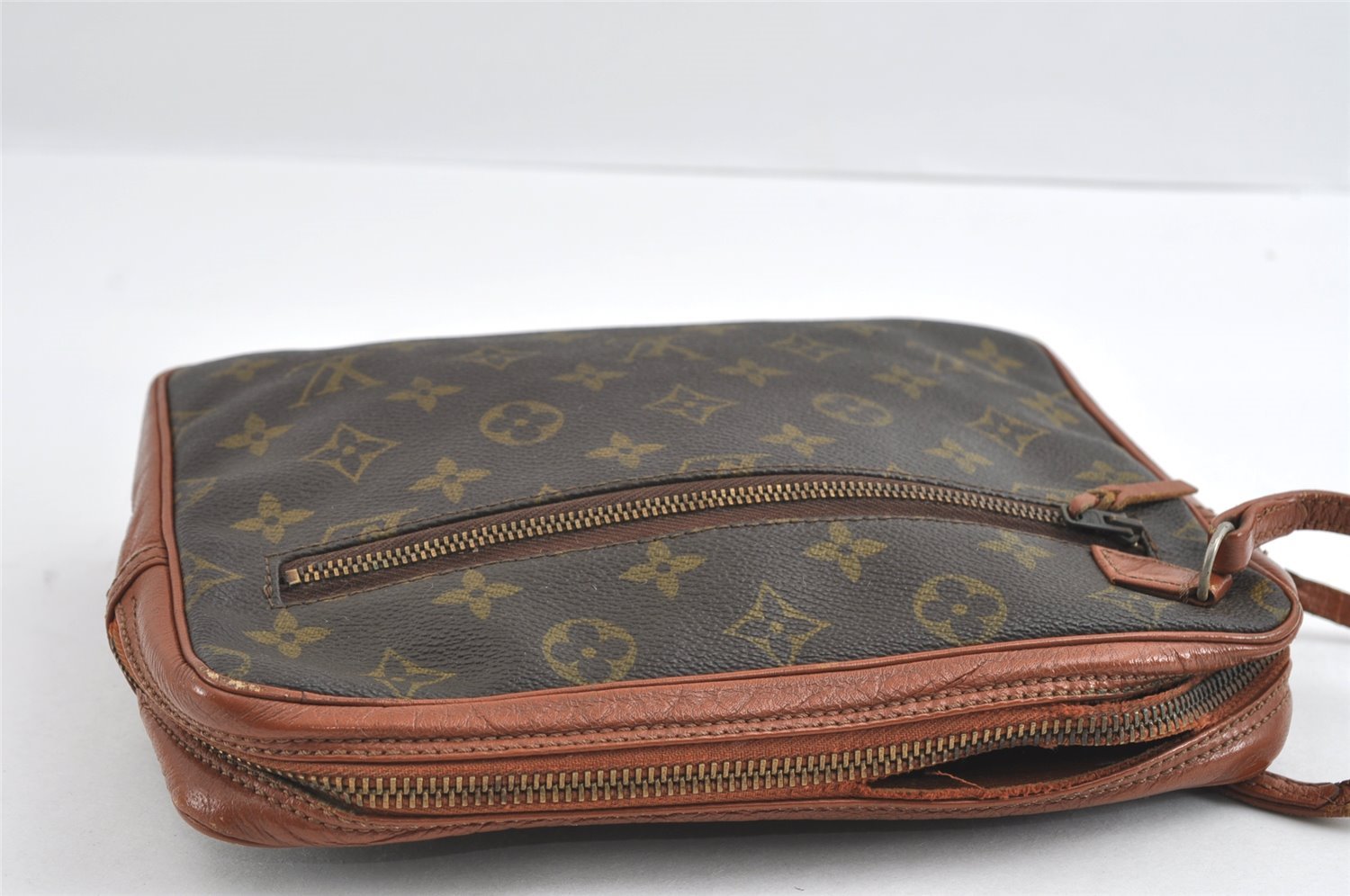 Authentic Louis Vuitton Monogram Pochette Sport Clutch Bag Old Model Junk 5149I