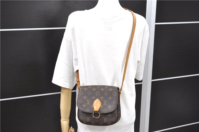 Auth Louis Vuitton Monogram Saint Cloud MM Shoulder Cross Bag M51243 LV 5150D