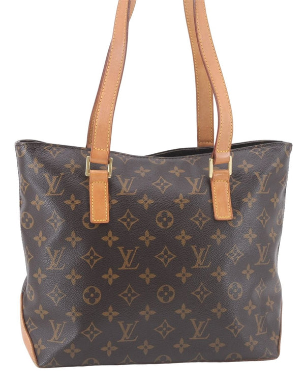 Authentic Louis Vuitton Monogram Cabas Piano Shoulder Tote Bag M51148 LV 5151E