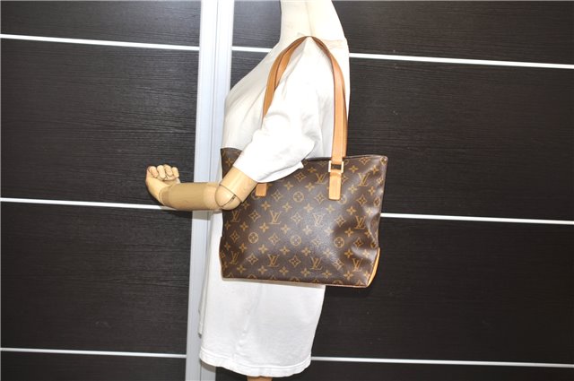 Authentic Louis Vuitton Monogram Cabas Piano Shoulder Tote Bag M51148 LV 5151E