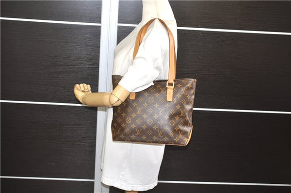 Authentic Louis Vuitton Monogram Cabas Piano Shoulder Tote Bag M51148 LV 5151E