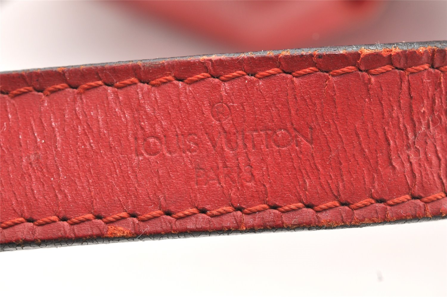 Authentic Louis Vuitton Epi Petit Noe Shoulder Drawstring Bag M44107 Red 5152I