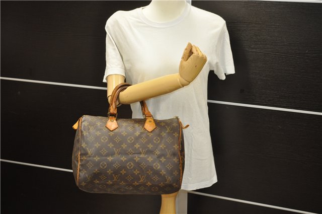 Authentic Louis Vuitton Monogram Speedy 30 Hand Boston Bag Old Model LV 5153D