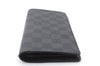 Auth LOUIS VUITTON Damier Graphite Portefeuille Brazza Wallet N62665 LV 5154C