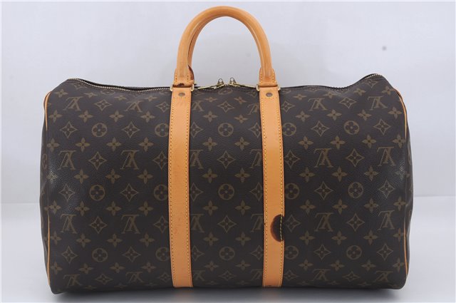 Authentic Louis Vuitton Monogram Keepall 45 Travel Boston Bag M41428 LV 5155D