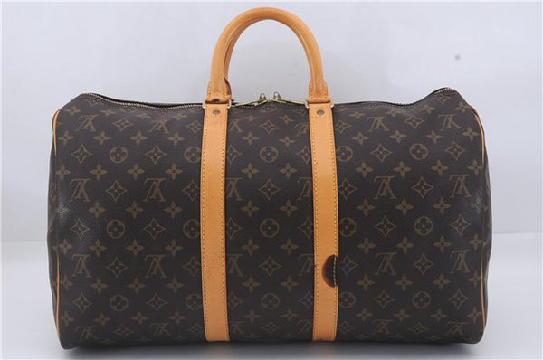 Authentic Louis Vuitton Monogram Keepall 45 Travel Boston Bag M41428 LV 5155D
