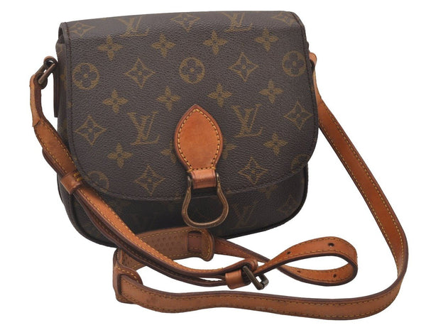 Authentic Louis Vuitton Monogram Saint Cloud MM M51243 Shoulder Cross Bag 5155I