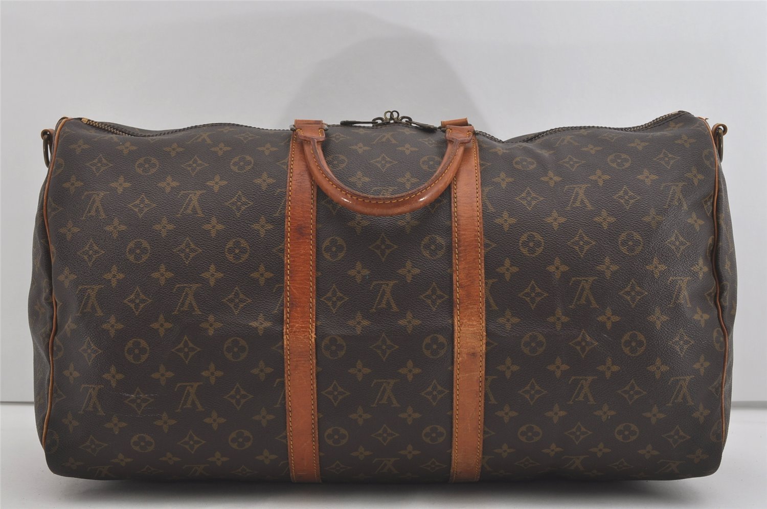 Authentic Louis Vuitton Monogram Keepall Bandouliere 55 M41414 Boston Bag 5156I