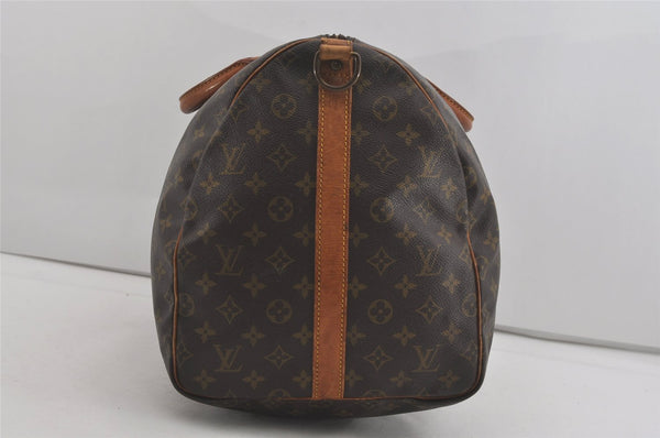 Authentic Louis Vuitton Monogram Keepall Bandouliere 55 M41414 Boston Bag 5156I
