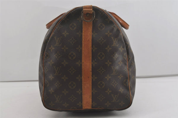 Authentic Louis Vuitton Monogram Keepall Bandouliere 55 M41414 Boston Bag 5156I