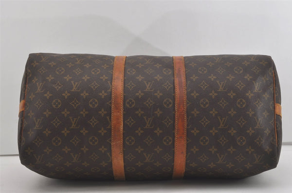 Authentic Louis Vuitton Monogram Keepall Bandouliere 55 M41414 Boston Bag 5156I