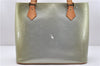 Authentic Louis Vuitton Vernis Houston Shoulder Bag M91053 Light Green LV 5158D