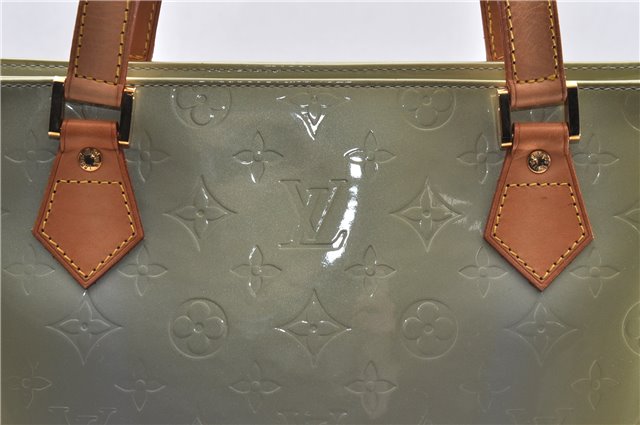 Authentic Louis Vuitton Vernis Houston Shoulder Bag M91053 Light Green LV 5158D