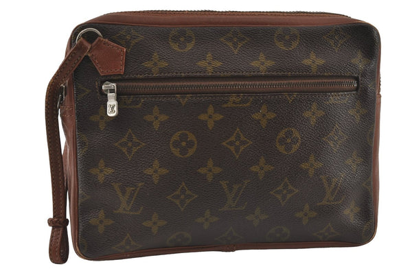 Authentic Louis Vuitton Monogram Pochette Sport Clutch Hand Bag Old Model 5159I
