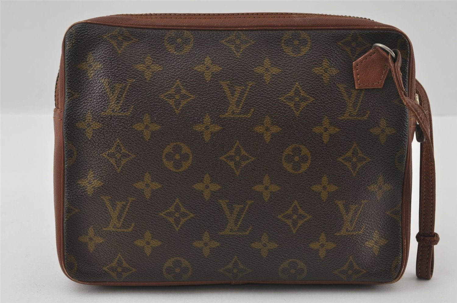 Authentic Louis Vuitton Monogram Pochette Sport Clutch Hand Bag Old Model 5159I