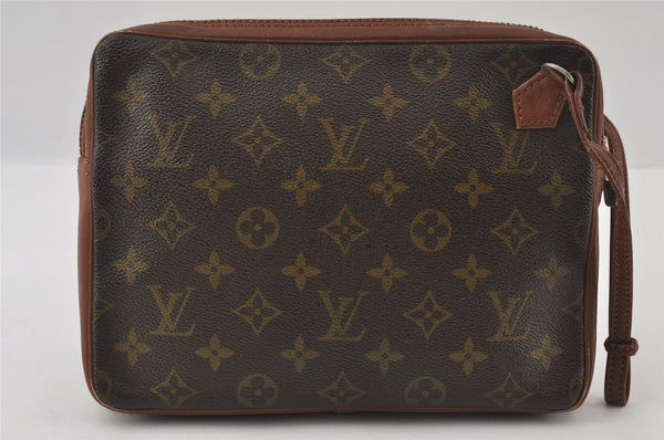 Authentic Louis Vuitton Monogram Pochette Sport Clutch Hand Bag Old Model 5159I