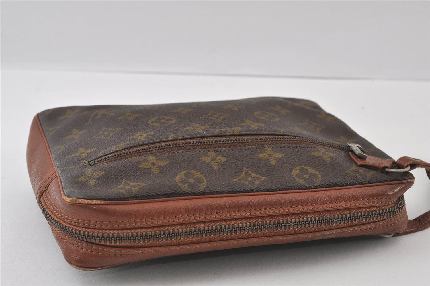 Authentic Louis Vuitton Monogram Pochette Sport Clutch Hand Bag Old Model 5159I