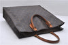 Authentic Louis Vuitton Monogram Sac Plat Hand Bag M51140 LV 5160D