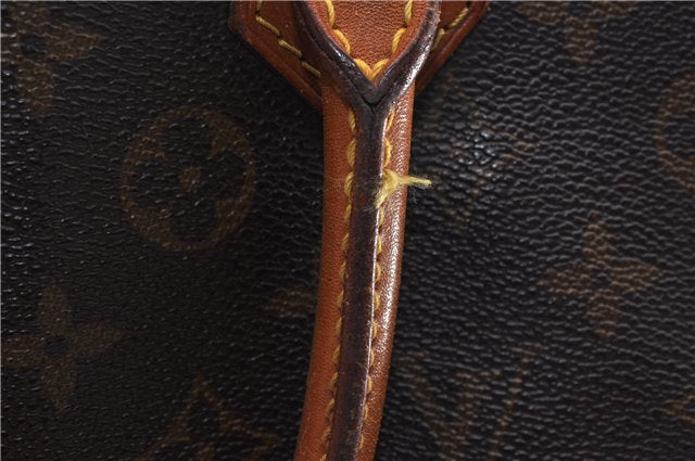 Authentic Louis Vuitton Monogram Sac Plat Hand Bag M51140 LV 5160D