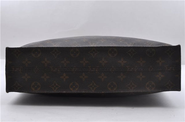 Authentic Louis Vuitton Monogram Sac Plat Hand Bag M51140 LV 5160D