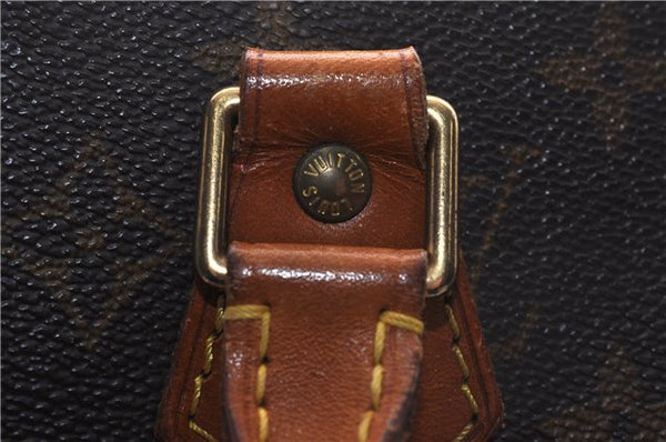 Authentic Louis Vuitton Monogram Sac Plat Hand Bag M51140 LV 5160D