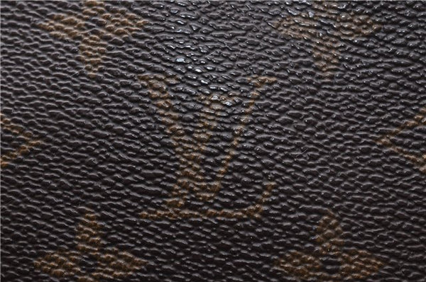 Authentic Louis Vuitton Monogram Sac Plat Hand Bag M51140 LV 5160D