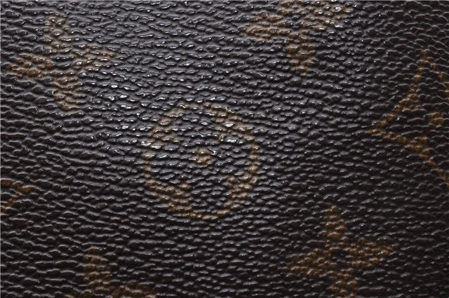 Authentic Louis Vuitton Monogram Sac Plat Hand Bag M51140 LV 5160D