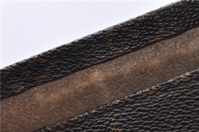 Authentic Louis Vuitton Monogram Sac Plat Hand Bag M51140 LV 5160D