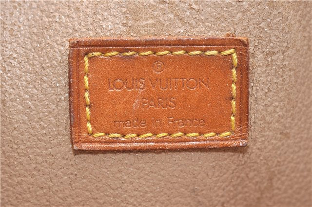 Authentic Louis Vuitton Monogram Sac Plat Hand Bag M51140 LV 5160D