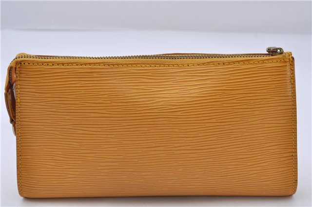 Auth LOUIS VUITTON Epi Pochette Accessoires Pouch Yellow M52959 LV Junk 5161C