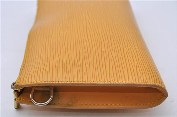 Auth LOUIS VUITTON Epi Pochette Accessoires Pouch Yellow M52959 LV Junk 5161C