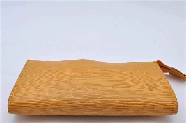 Auth LOUIS VUITTON Epi Pochette Accessoires Pouch Yellow M52959 LV Junk 5161C