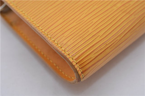 Auth LOUIS VUITTON Epi Pochette Accessoires Pouch Yellow M52959 LV Junk 5161C
