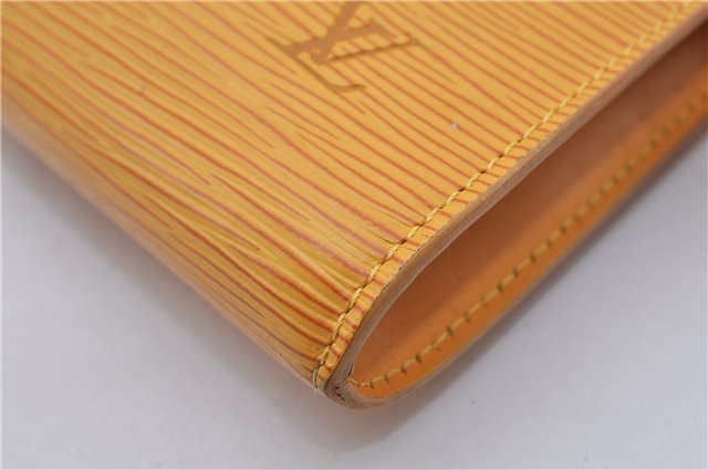 Auth LOUIS VUITTON Epi Pochette Accessoires Pouch Yellow M52959 LV Junk 5161C
