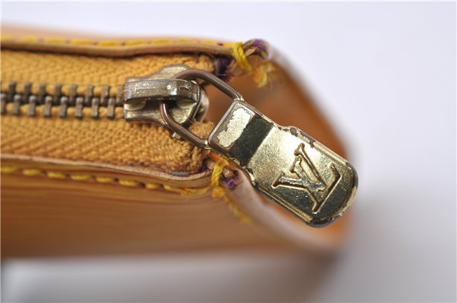 Auth LOUIS VUITTON Epi Pochette Accessoires Pouch Yellow M52959 LV Junk 5161C