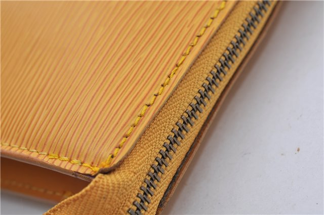 Auth LOUIS VUITTON Epi Pochette Accessoires Pouch Yellow M52959 LV Junk 5161C