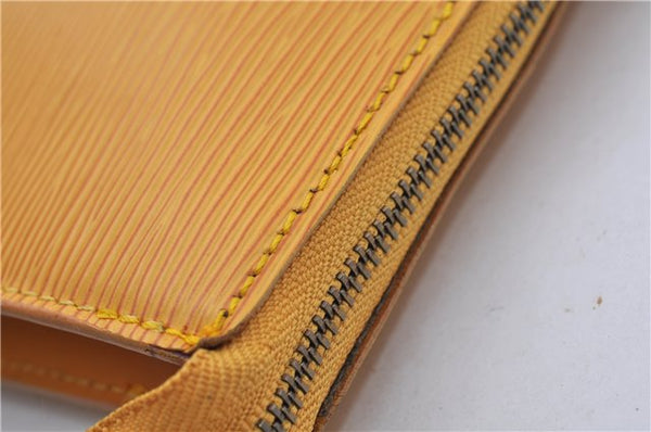 Auth LOUIS VUITTON Epi Pochette Accessoires Pouch Yellow M52959 LV Junk 5161C
