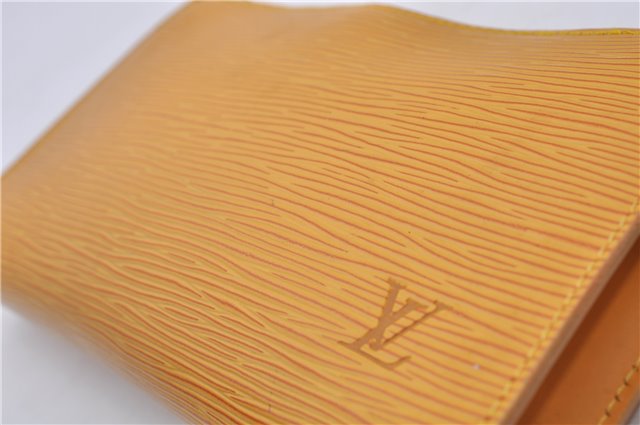 Auth LOUIS VUITTON Epi Pochette Accessoires Pouch Yellow M52959 LV Junk 5161C