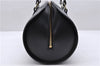 Authentic Louis Vuitton Epi Soufflot Black Hand Bag M52222 LV 5161D