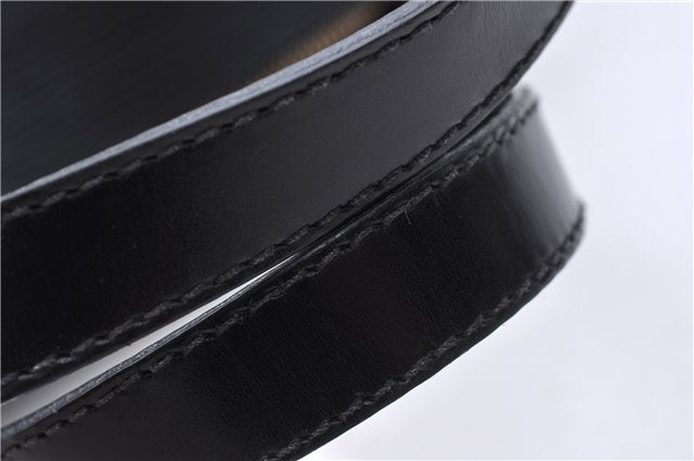 Authentic Louis Vuitton Epi Soufflot Black Hand Bag M52222 LV 5161D