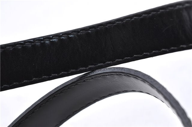 Authentic Louis Vuitton Epi Soufflot Black Hand Bag M52222 LV 5161D